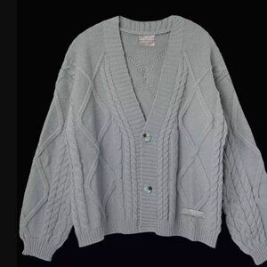 NEW Taylor Swift The Tortured Poets Department Gray Cardigan Size M/L